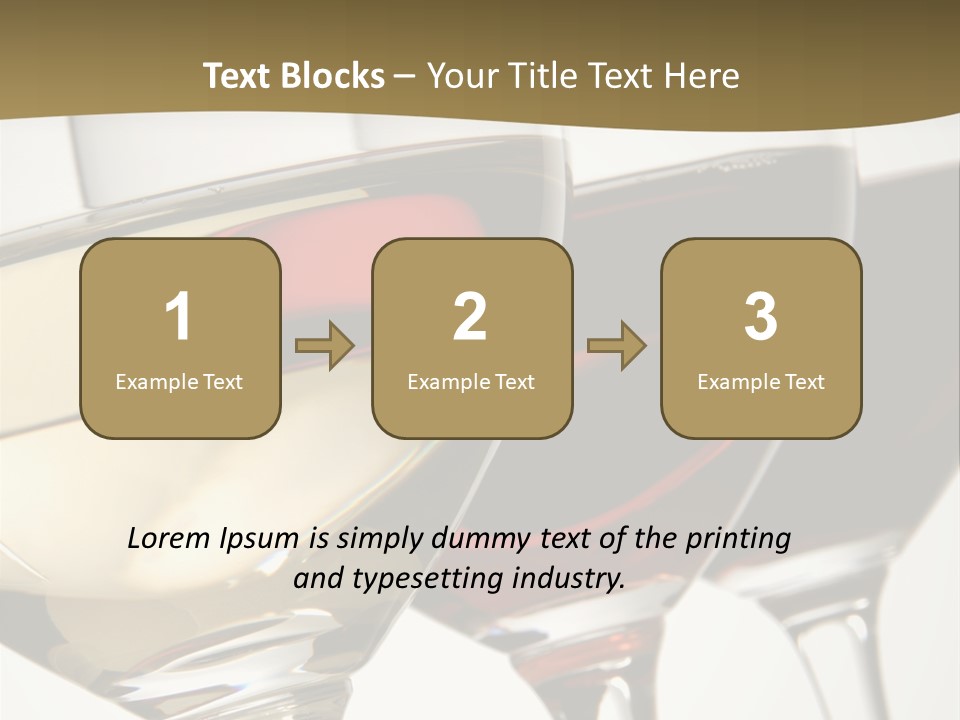 Three Colors Of Wine PowerPoint Template