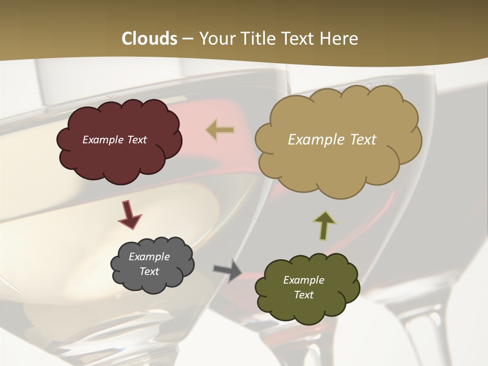 Three Colors Of Wine PowerPoint Template