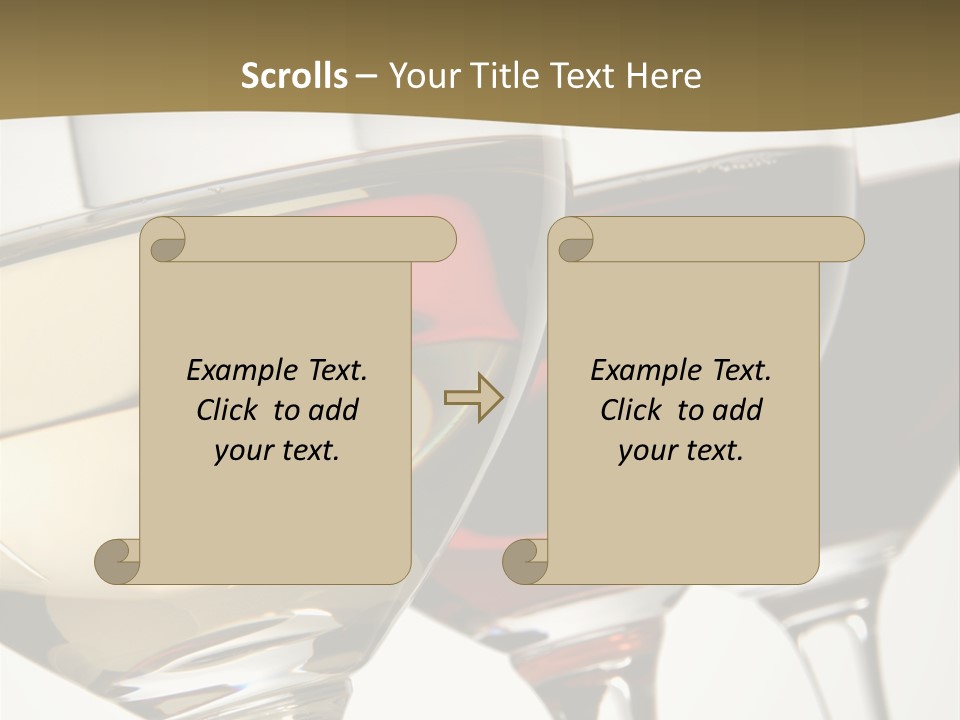 Three Colors Of Wine PowerPoint Template