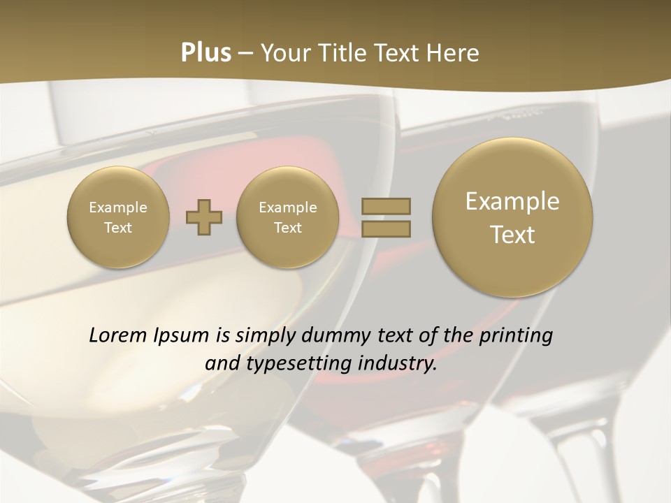 Three Colors Of Wine PowerPoint Template