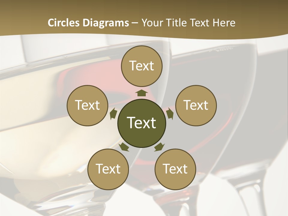 Three Colors Of Wine PowerPoint Template