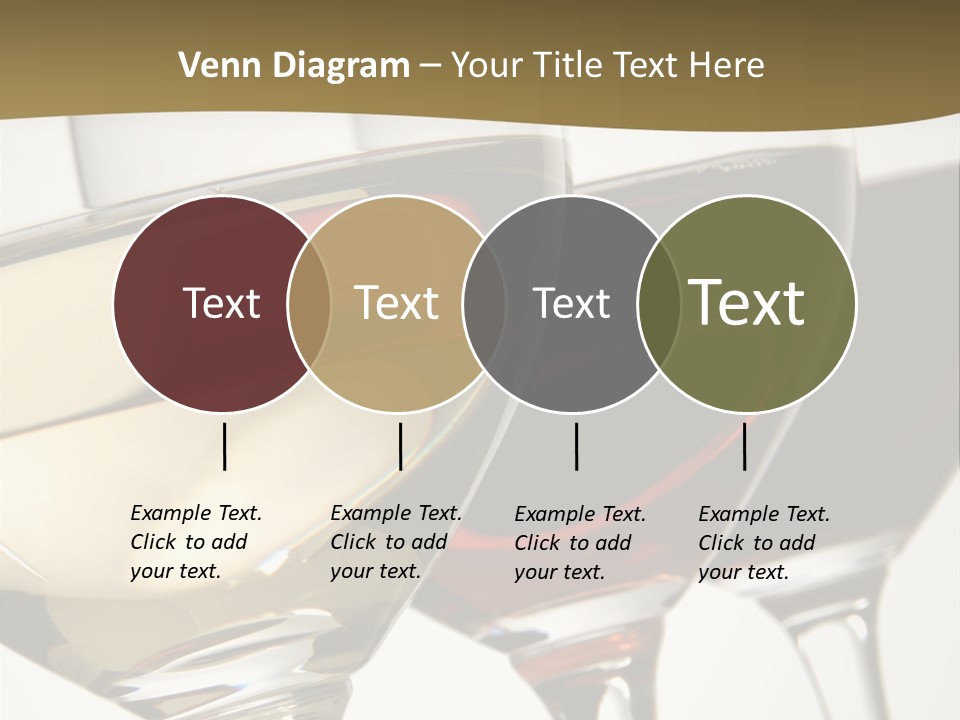 Three Colors Of Wine PowerPoint Template
