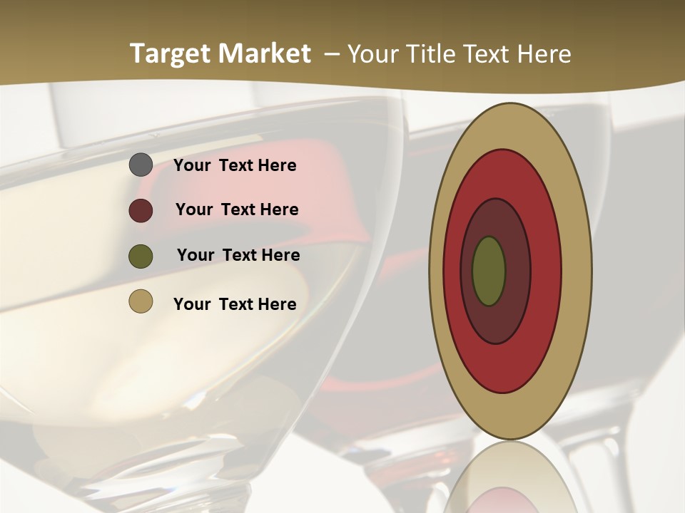 Three Colors Of Wine PowerPoint Template