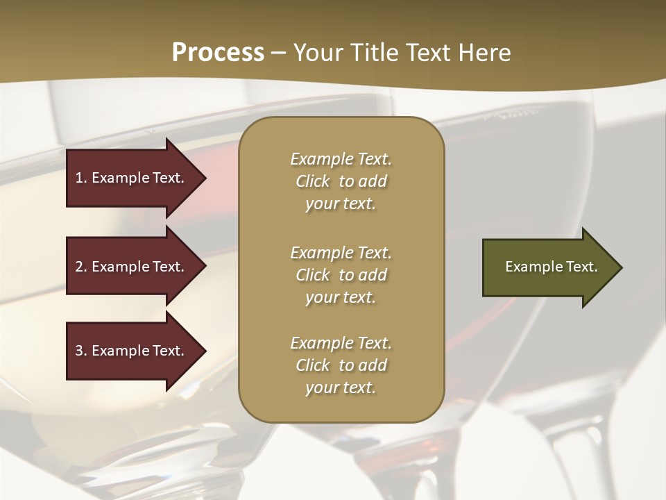 Three Colors Of Wine PowerPoint Template