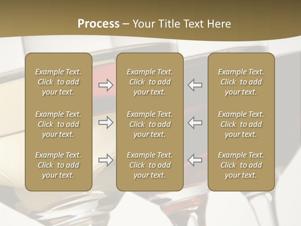 Three Colors Of Wine PowerPoint Template