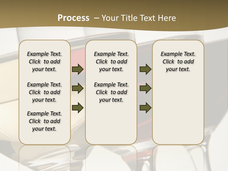 Three Colors Of Wine PowerPoint Template