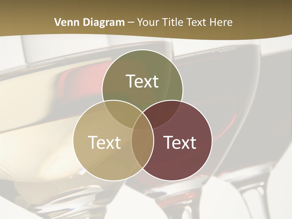 Three Colors Of Wine PowerPoint Template
