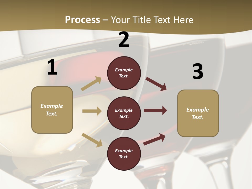 Three Colors Of Wine PowerPoint Template