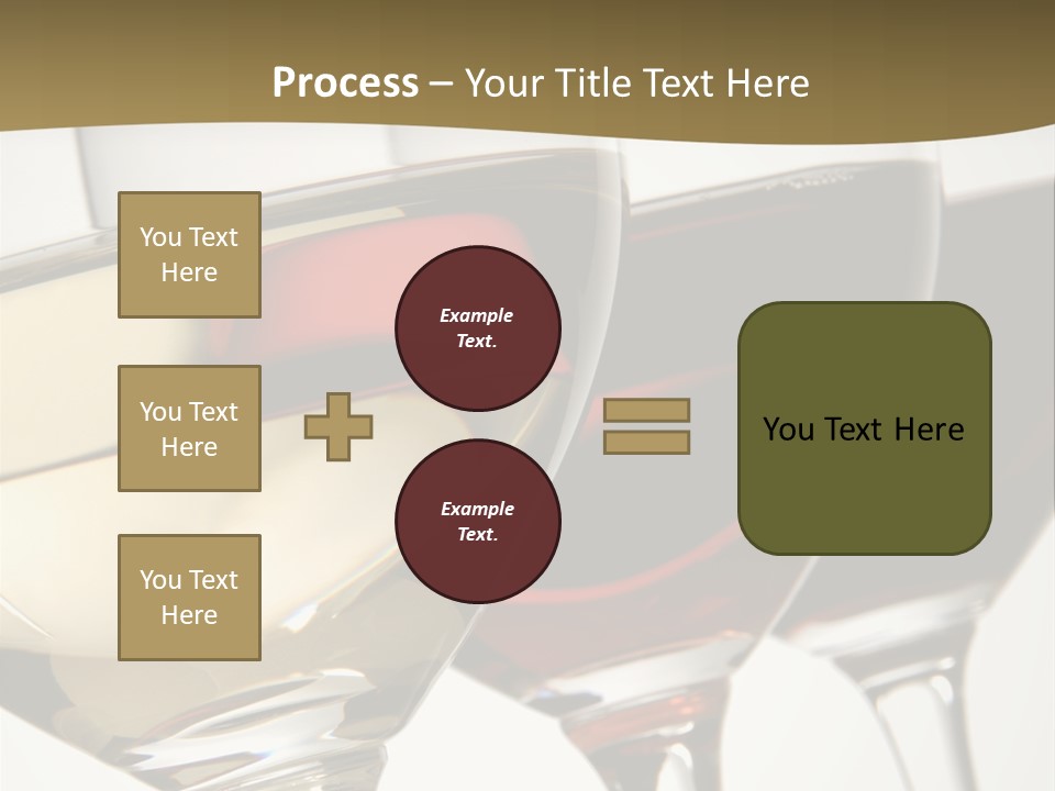 Three Colors Of Wine PowerPoint Template