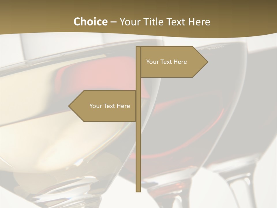 Three Colors Of Wine PowerPoint Template