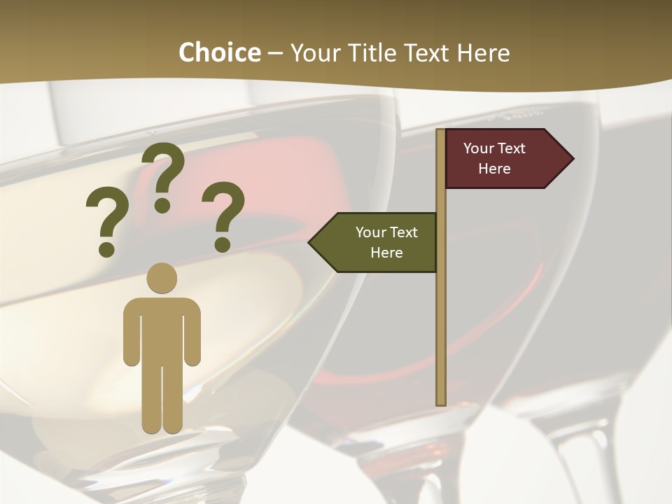 Three Colors Of Wine PowerPoint Template