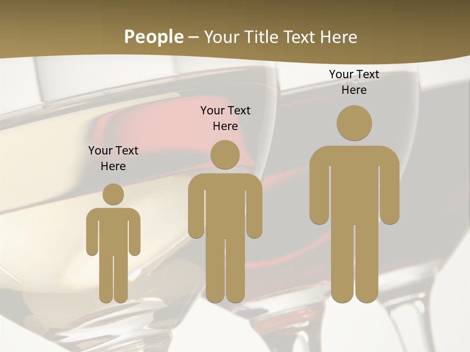 Three Colors Of Wine PowerPoint Template