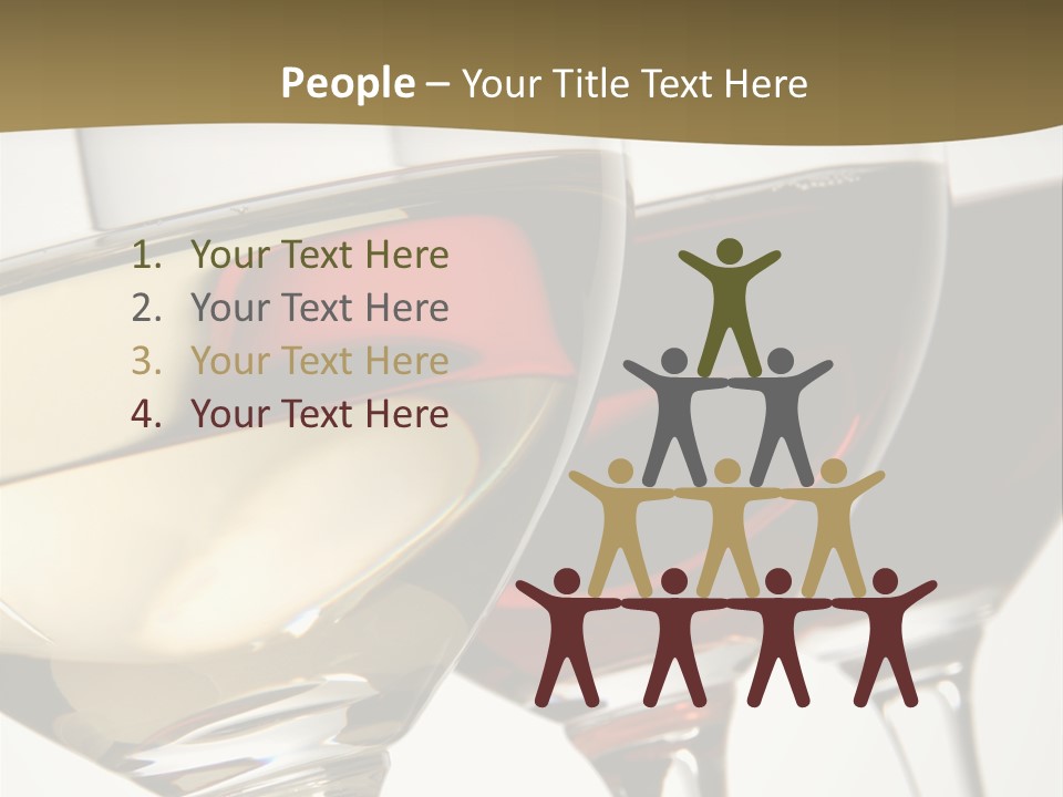 Three Colors Of Wine PowerPoint Template