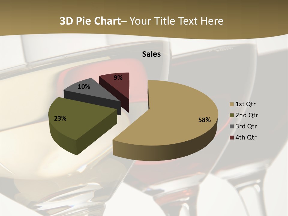 Three Colors Of Wine PowerPoint Template