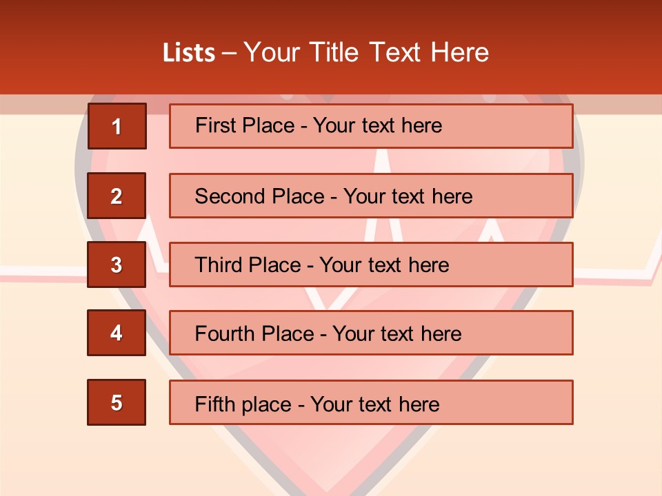 Human Beating Heart PowerPoint Template
