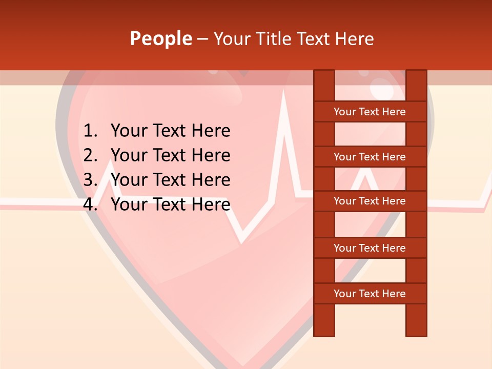 Human Beating Heart PowerPoint Template