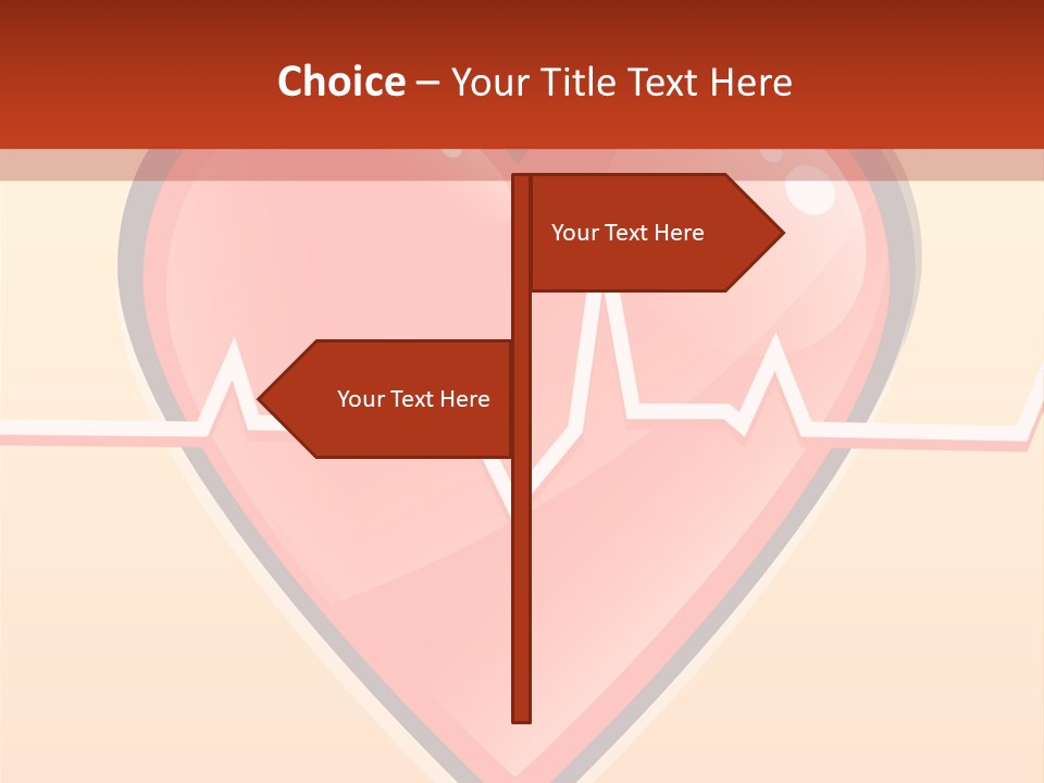 Human Beating Heart PowerPoint Template
