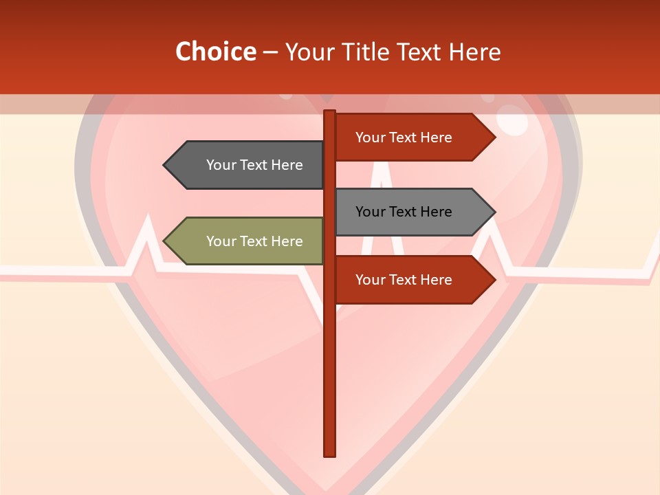 Human Beating Heart PowerPoint Template