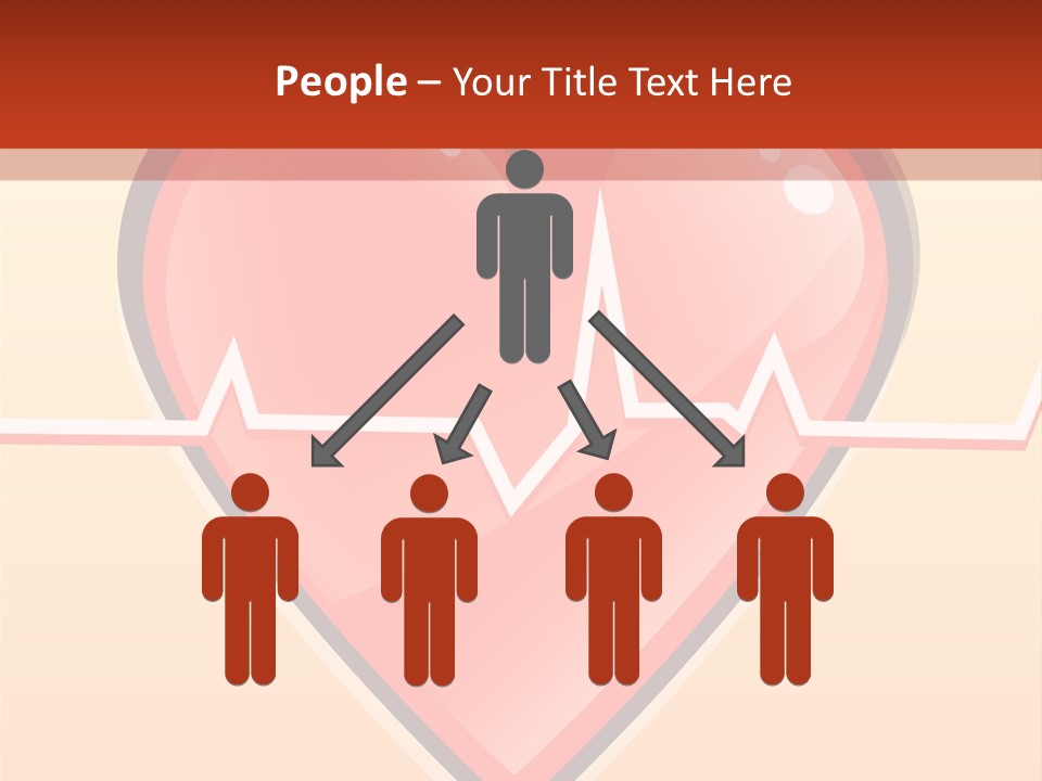 Human Beating Heart PowerPoint Template