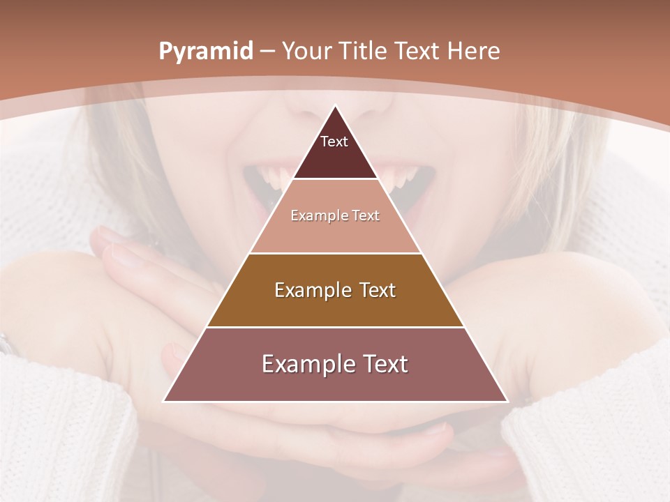 Smiling Woman Isolated On White Background PowerPoint Template