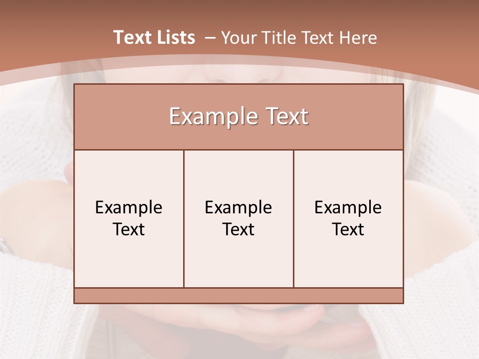 Smiling Woman Isolated On White Background PowerPoint Template