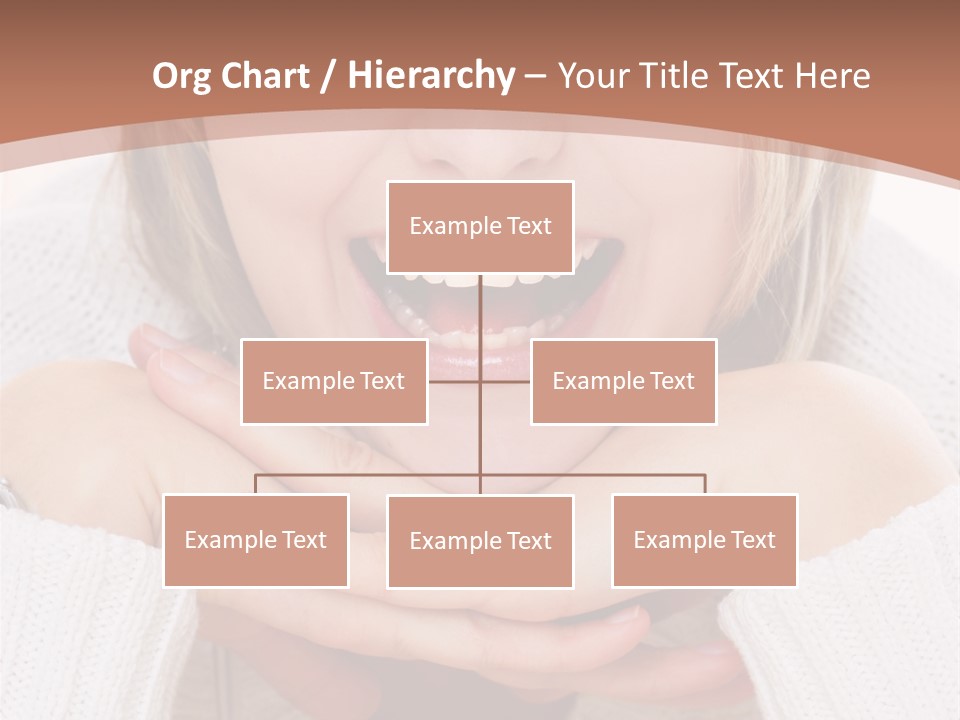 Smiling Woman Isolated On White Background PowerPoint Template