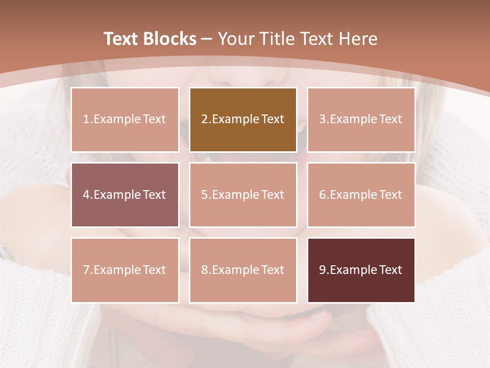 Smiling Woman Isolated On White Background PowerPoint Template