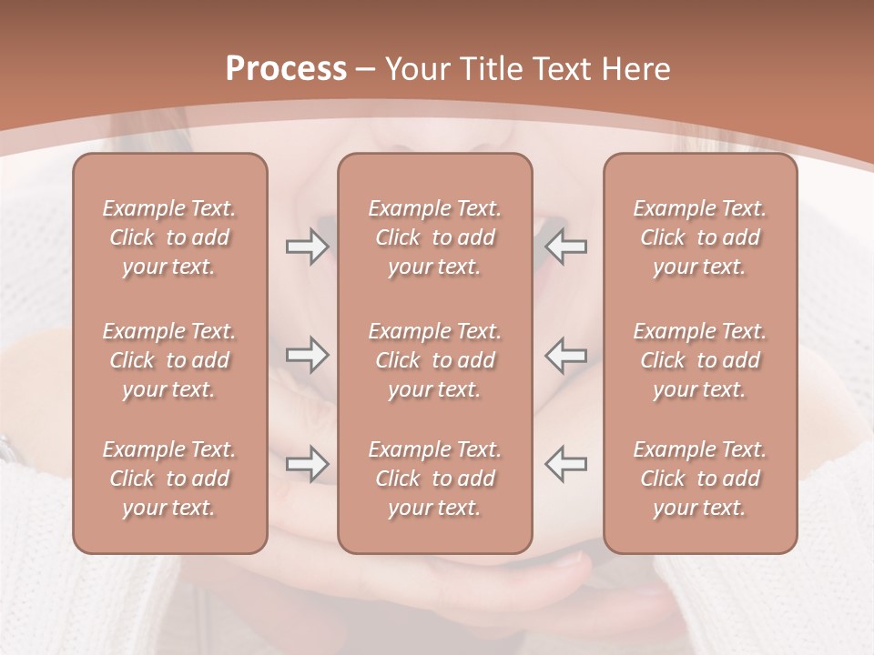 Smiling Woman Isolated On White Background PowerPoint Template