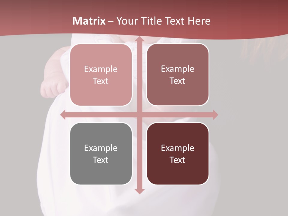 A Portrait Of A Baby Girl In A Christening Dress Being Held By Her Mother. PowerPoint Template