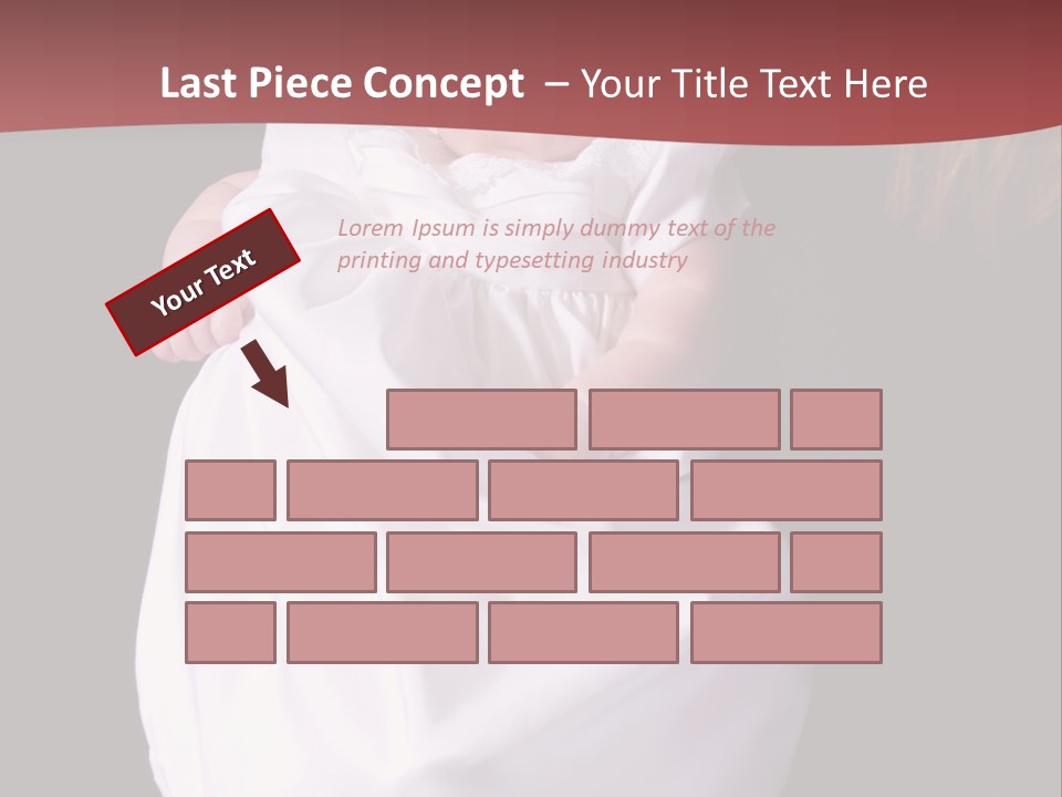 A Portrait Of A Baby Girl In A Christening Dress Being Held By Her Mother. PowerPoint Template