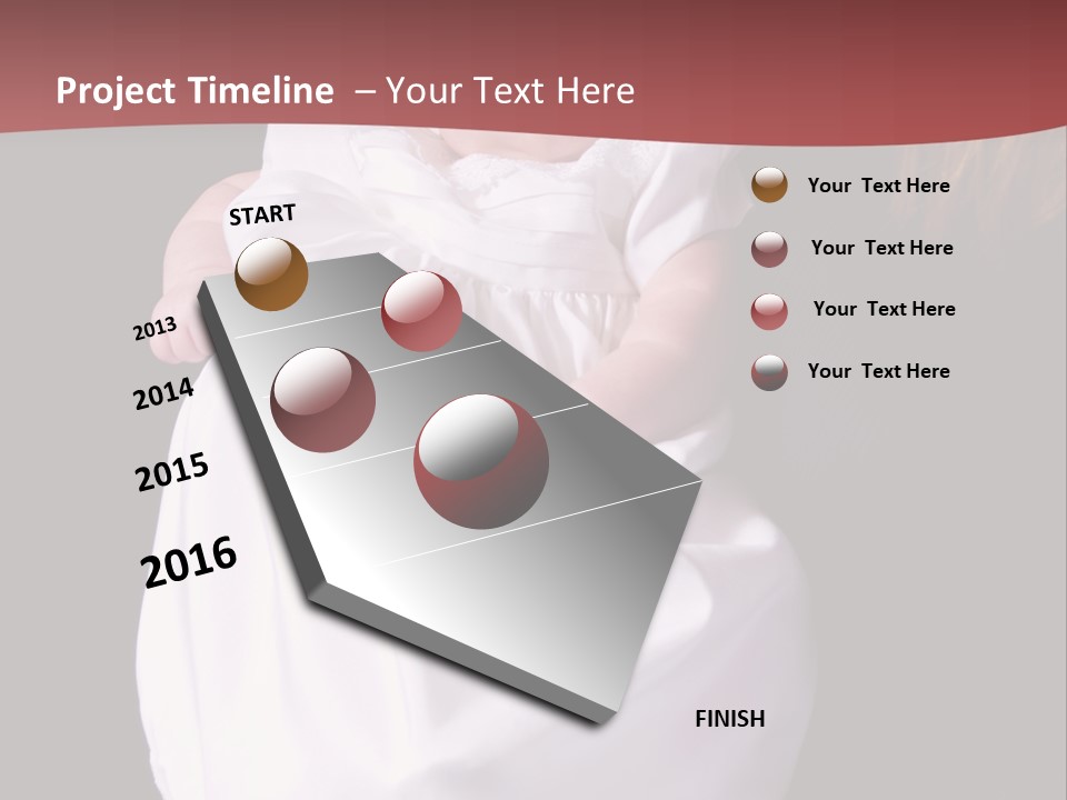 A Portrait Of A Baby Girl In A Christening Dress Being Held By Her Mother. PowerPoint Template