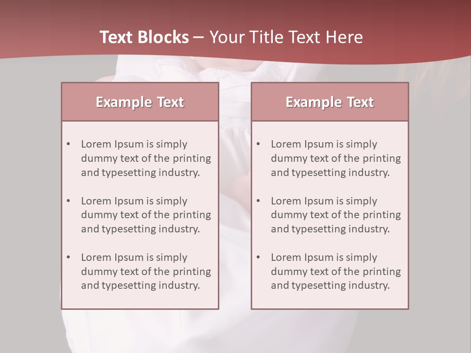 A Portrait Of A Baby Girl In A Christening Dress Being Held By Her Mother. PowerPoint Template