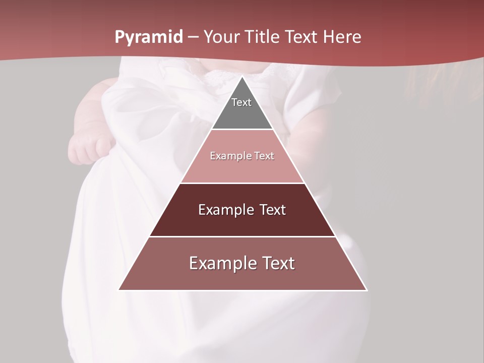 A Portrait Of A Baby Girl In A Christening Dress Being Held By Her Mother. PowerPoint Template