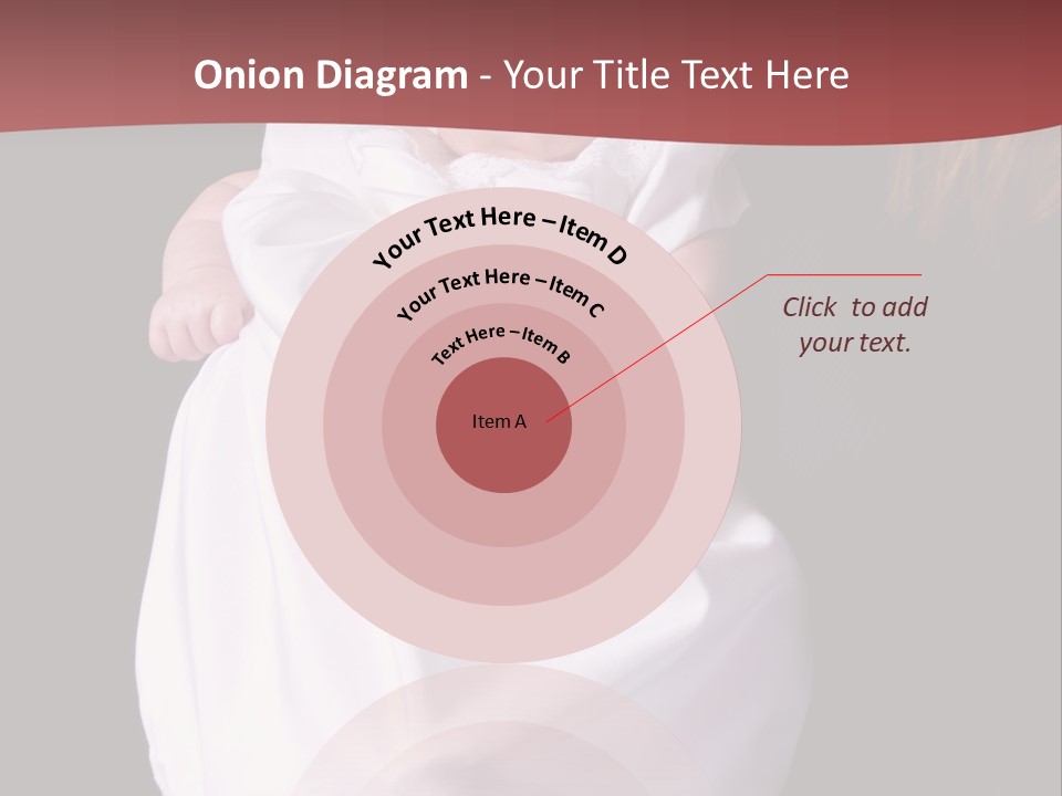 A Portrait Of A Baby Girl In A Christening Dress Being Held By Her Mother. PowerPoint Template