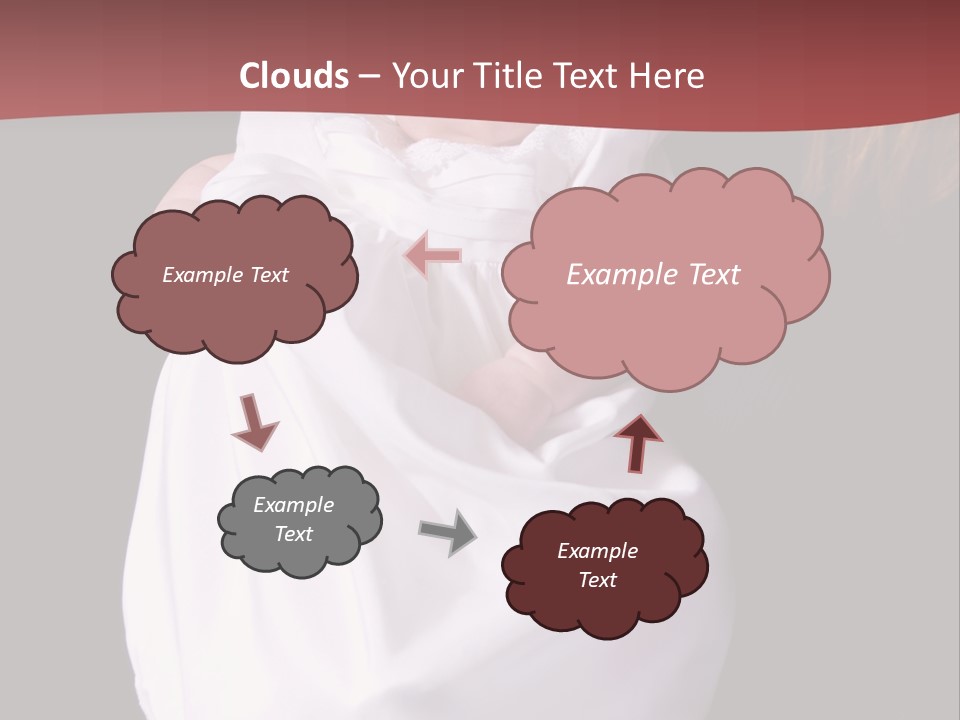 A Portrait Of A Baby Girl In A Christening Dress Being Held By Her Mother. PowerPoint Template