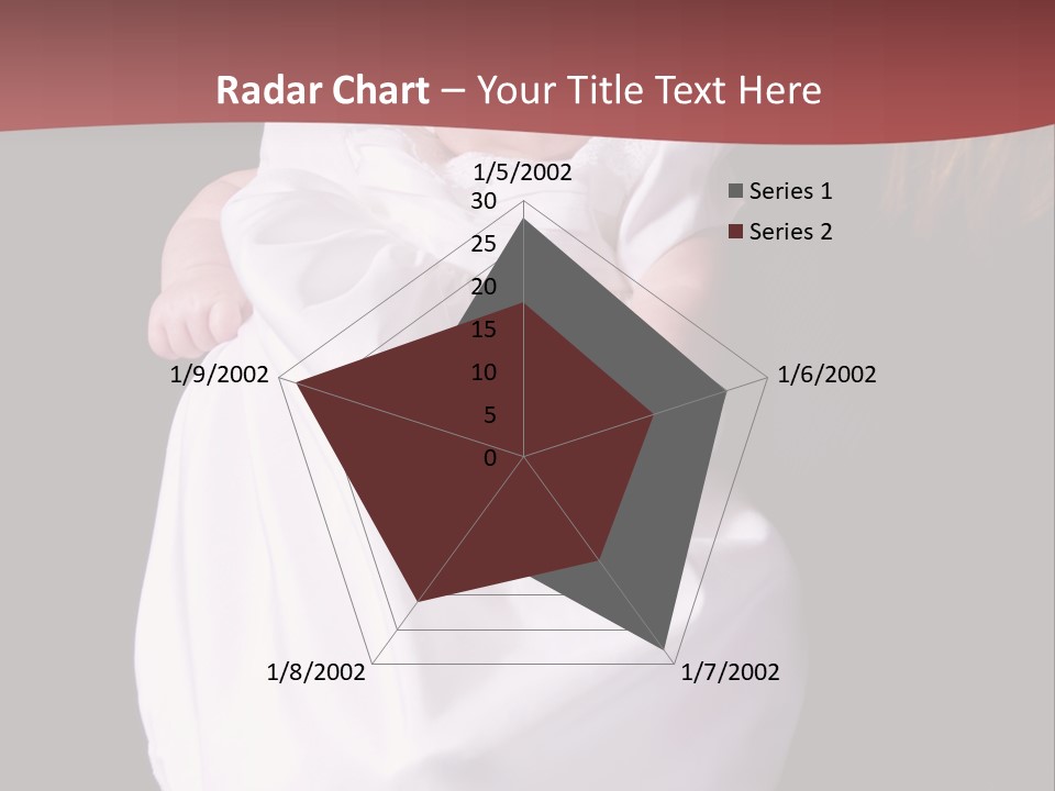 A Portrait Of A Baby Girl In A Christening Dress Being Held By Her Mother. PowerPoint Template