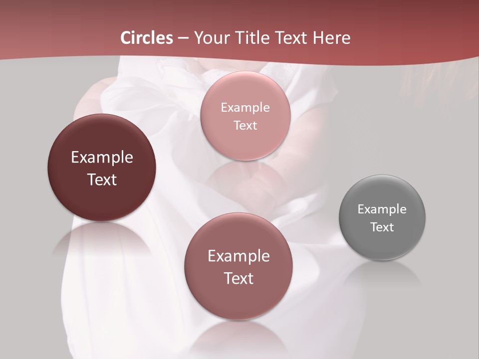 A Portrait Of A Baby Girl In A Christening Dress Being Held By Her Mother. PowerPoint Template