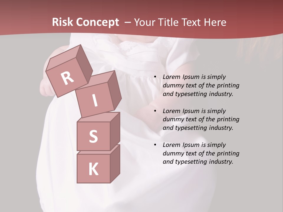 A Portrait Of A Baby Girl In A Christening Dress Being Held By Her Mother. PowerPoint Template