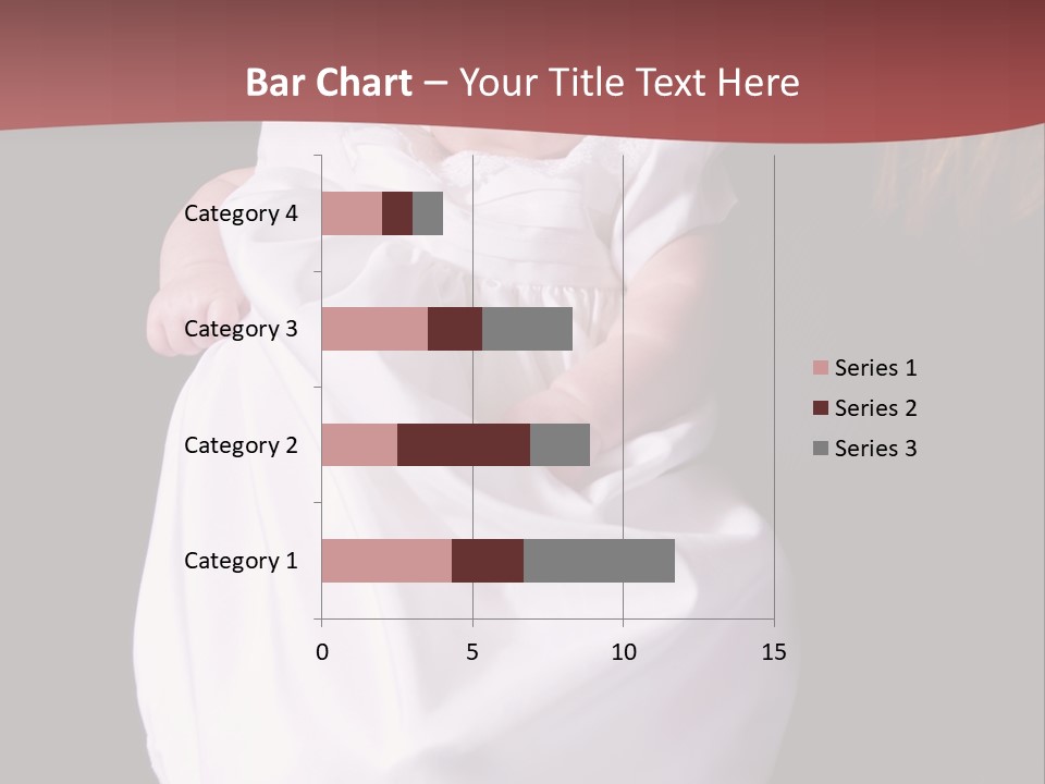 A Portrait Of A Baby Girl In A Christening Dress Being Held By Her Mother. PowerPoint Template
