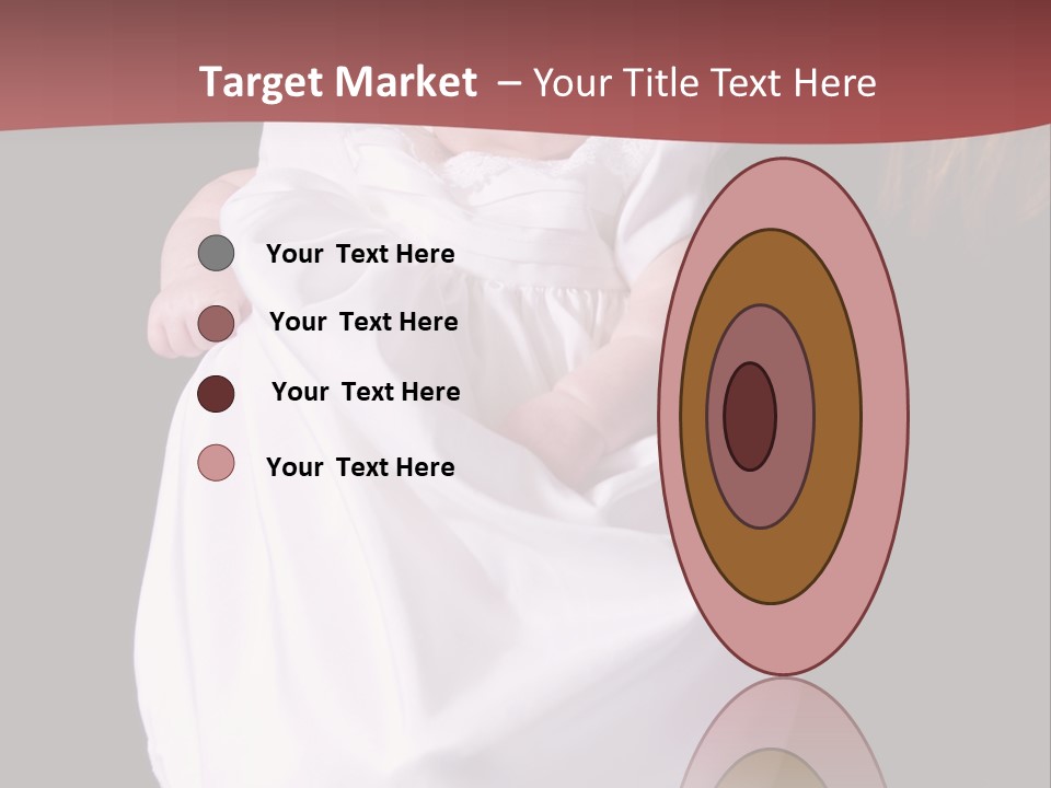 A Portrait Of A Baby Girl In A Christening Dress Being Held By Her Mother. PowerPoint Template