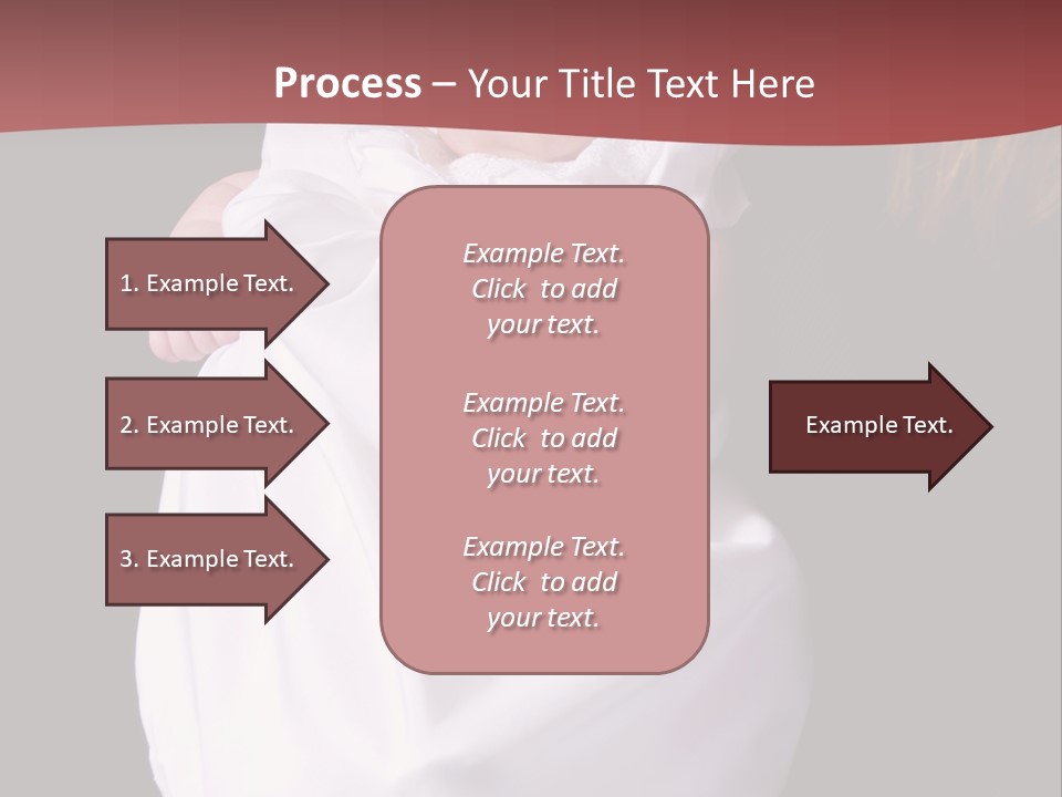 A Portrait Of A Baby Girl In A Christening Dress Being Held By Her Mother. PowerPoint Template