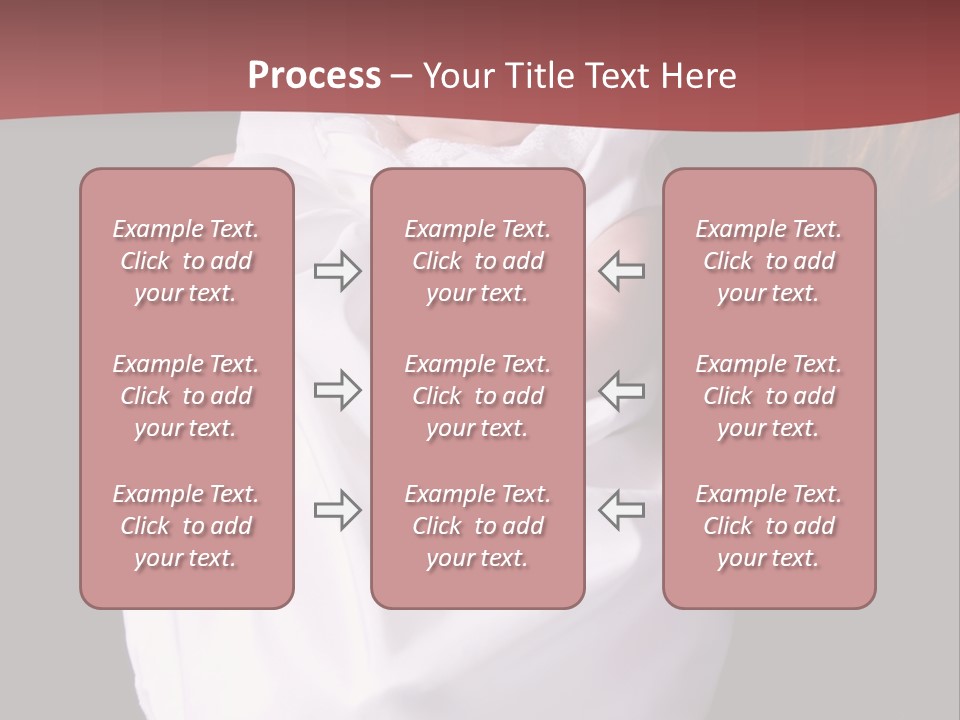 A Portrait Of A Baby Girl In A Christening Dress Being Held By Her Mother. PowerPoint Template