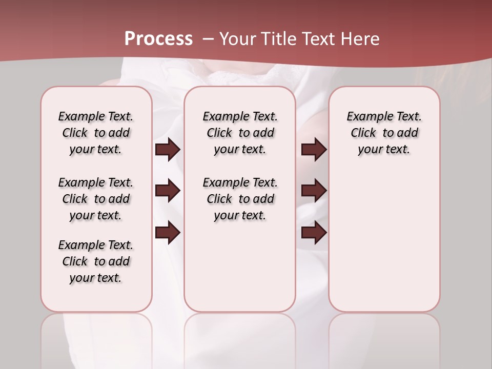 A Portrait Of A Baby Girl In A Christening Dress Being Held By Her Mother. PowerPoint Template