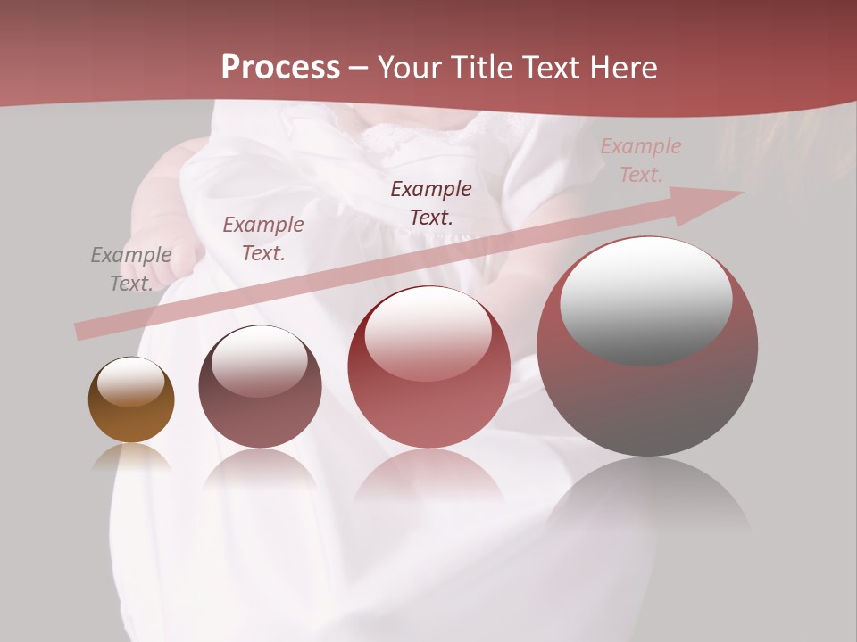 A Portrait Of A Baby Girl In A Christening Dress Being Held By Her Mother. PowerPoint Template