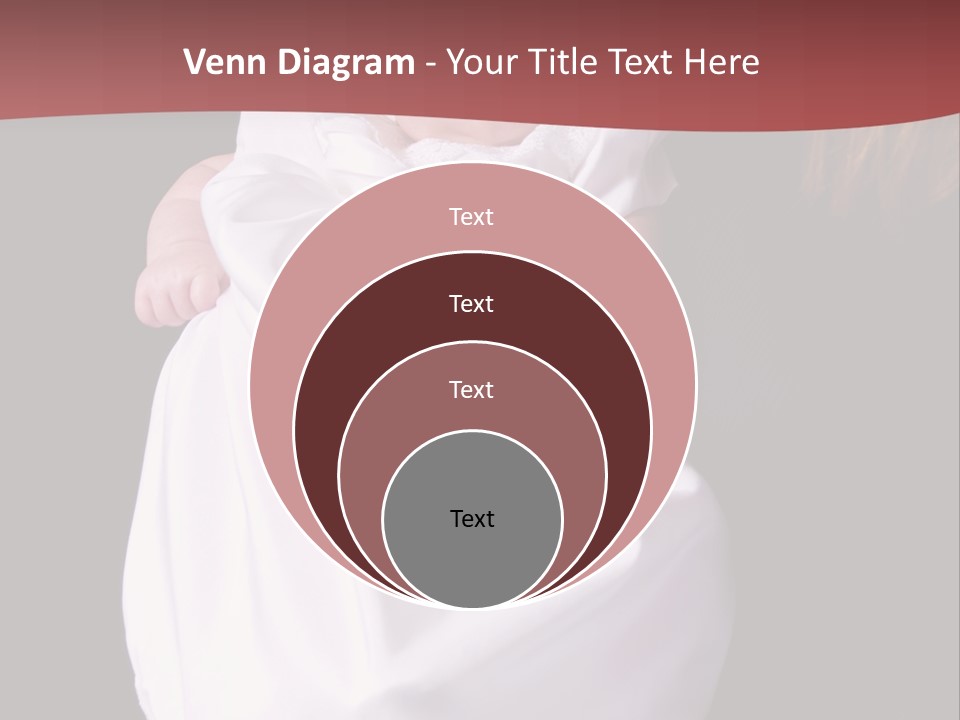 A Portrait Of A Baby Girl In A Christening Dress Being Held By Her Mother. PowerPoint Template