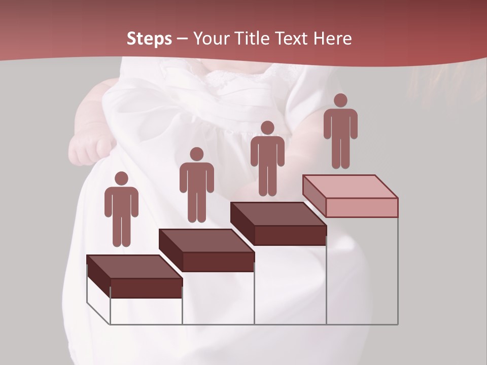 A Portrait Of A Baby Girl In A Christening Dress Being Held By Her Mother. PowerPoint Template