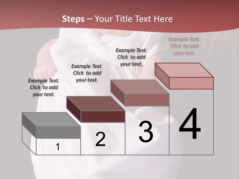 A Portrait Of A Baby Girl In A Christening Dress Being Held By Her Mother. PowerPoint Template