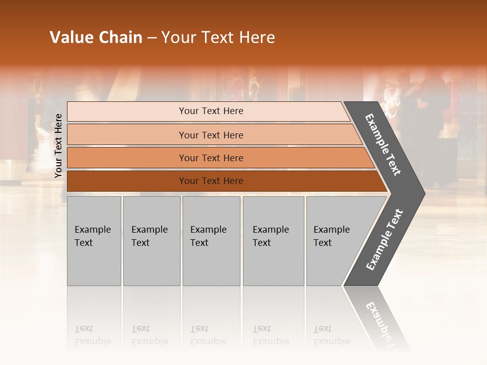 People Shopping Inside A Mall (Focus Is More On The Front Areas & Sharpness Is A Little Off To Highlight Motion & Obscure Logos/Faces, Photo Composition Allows You To Add Text & Other Contents Easily) PowerPoint Template