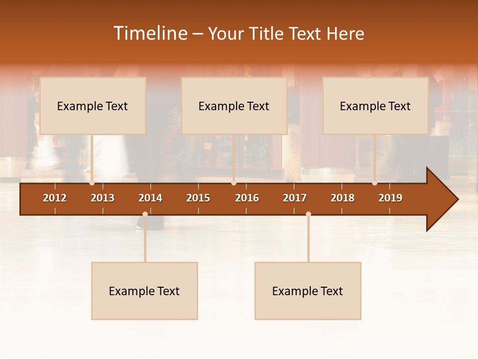 People Shopping Inside A Mall (Focus Is More On The Front Areas & Sharpness Is A Little Off To Highlight Motion & Obscure Logos/Faces, Photo Composition Allows You To Add Text & Other Contents Easily) PowerPoint Template