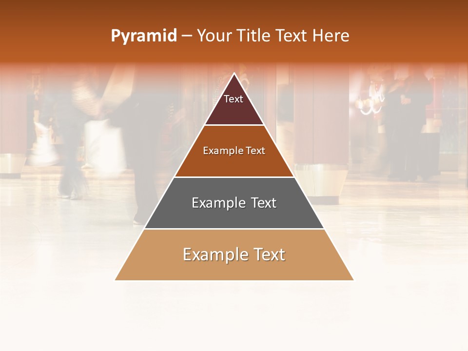 People Shopping Inside A Mall (Focus Is More On The Front Areas & Sharpness Is A Little Off To Highlight Motion & Obscure Logos/Faces, Photo Composition Allows You To Add Text & Other Contents Easily) PowerPoint Template